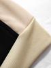250g Men's Color Block Hoodie, Autumn/Winter European Size, Plus Velvet Sporty Pullover Casual Top