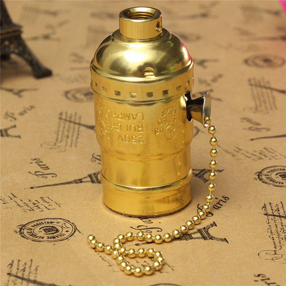 Lamp Holder Edison E26/E27 Aluminum Shell Accessories No Switch Lighting Lamp Bases Socket Holder