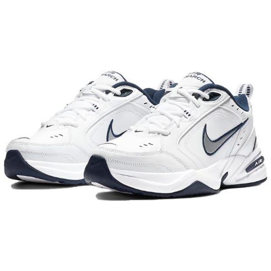 Nike Air Monarch IV White Navy Men Sneakers 415445-102