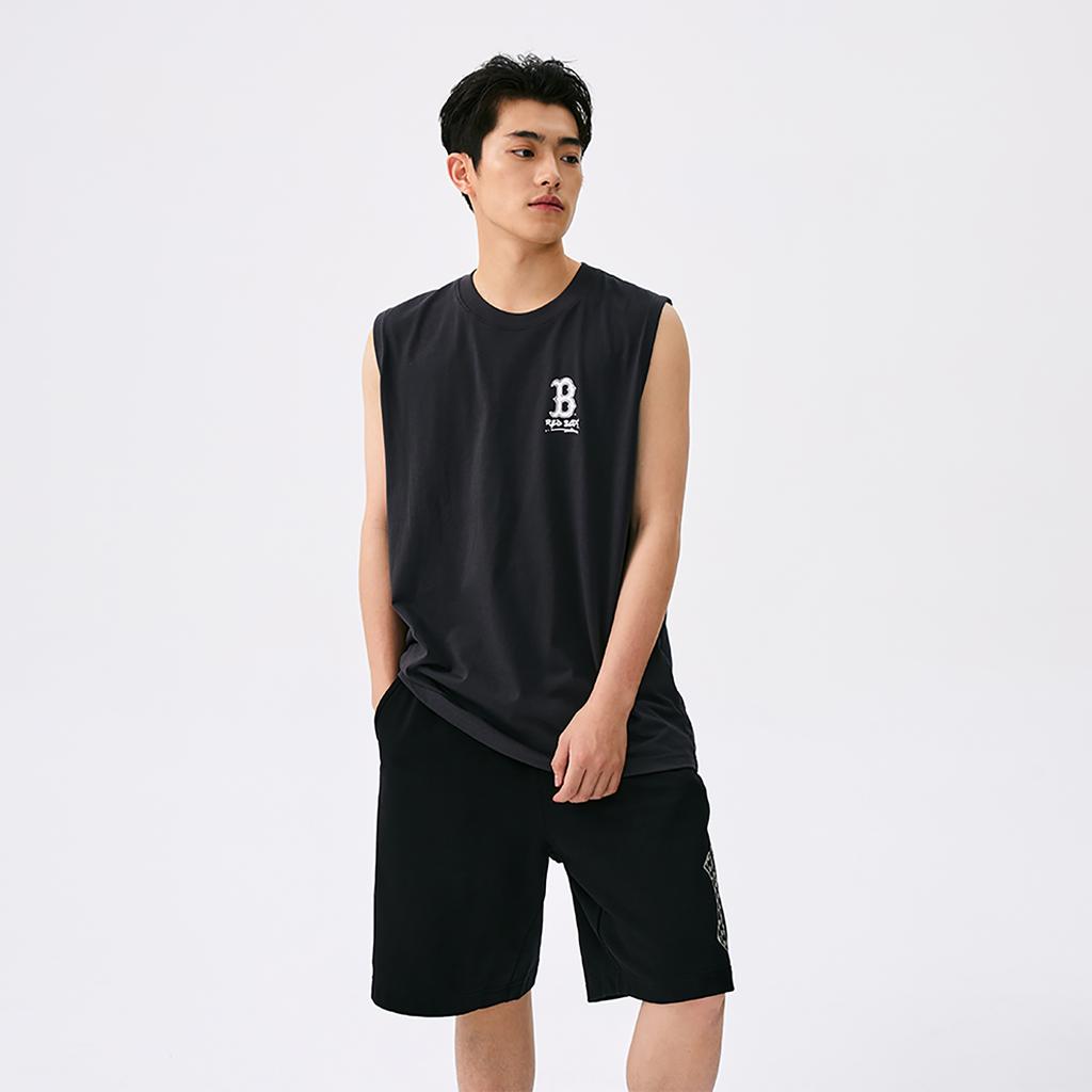 New MLB Boston Red Sox Basic Collection SS25 Tank Top Unisex Charcoal Gray 3ATOB0253-43CGS