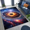 Dreamy Galaxy Universe Space Stars Black Hole Earth Rug for Bedroom Living Room Sofa Home Doormat Decor,Kid Non-slip Floor Mat