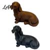 Künstlerisches Haustier-Gedenkgeschenk 3D-gedruckte Dackel-Skulptur Miniatur-Hundefigur Matt Handgefertigter Stil Figurenoberfläche Statue Ornament