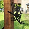 Iron Wall Hanger Bracket for Outdoor Plants Flowers Pots Bird Feeder Lantern Wind Chimes