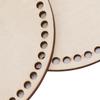 2Pcs Easy Use Wooden Wooden Base Round Durable Bag Base Knitting Tool Basket Making