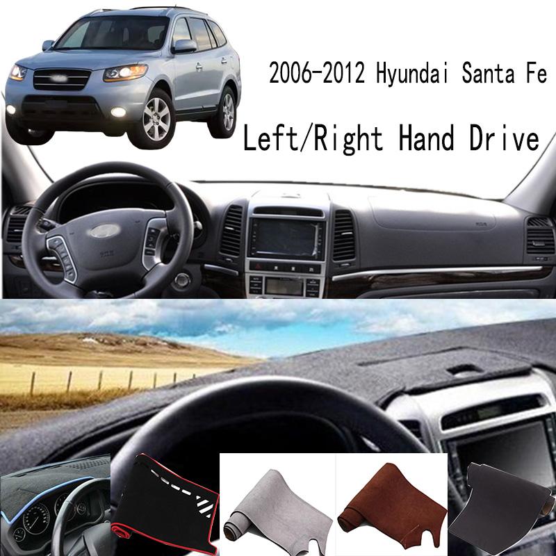 For 2006-2012 Hyundai Santa Fe Interior Accessories Anti-Slip Dashmat Dash Mat Dashboard Cover Instrument Panel Pad