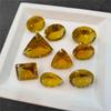 Concave Cut Natural Lemon Quartz Loose Gemstone Lot, Jewelry Making Stones.