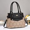Stylish Women's Tote Bag In Elegant Black And Earthy Tones With Chic Design Features