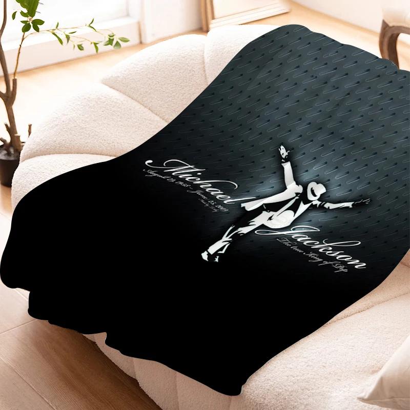 

Flannel Warm Winter Blankets Michael Jackson Microfiber Bedding Knee Bed Fleece Custom Nap Decorative Sofa Fluffy Soft Blankets 75x90CM