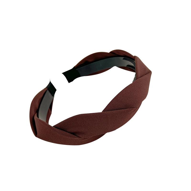 Solid Fabric Wrap Headband for Women Girls Sweet Elegant Headband Simple Hair Hoop Head Band Hair Ornament Fashion Accessories