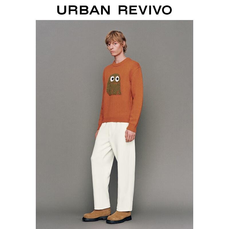 UR Men s 2025 Winter Cartoon Graphic Crew Neck Knit Sweater M