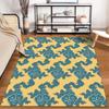 Blue Cloud Pattern Rug Non-slip rug suitable for living room and bedroom sofas