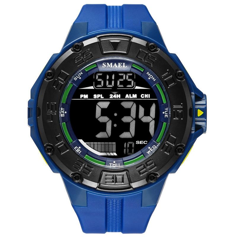 SMAEL Outdoor Multi-functional Sports Electronic Watch Glow-in-the-dark Waterproof Large Dial Watch