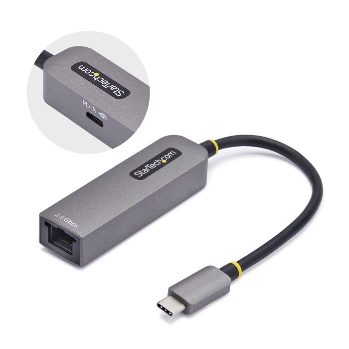 Adaptateur USB-C Vers Ethernet - STARTECH - 2.5GbE - 100W PD Pass-Through - Compatible Windows/Mac/Linux