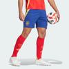 Adidas Spain 24 Home Shorts Embroidered Logo Two-Tone Straight Soccer Pants Fan Edition Men Bottoms Victory-Blue IW8150