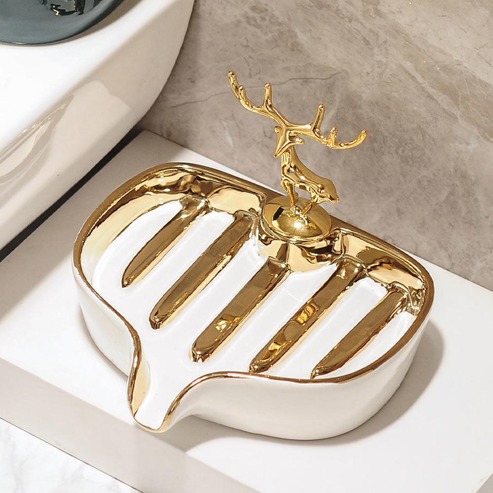 

Керамическая коробка для мыла, высококачественная модная коробка для сливного мыла, бытовая мыльница для ванной комнаты, бытовое мыло для туалета, кронштейн для мыла C