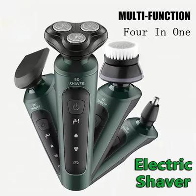 Electric Shavers Men Waterproof Wet Dry Use Electric Trimmer Razor Rechargeable Battery Rotary Shavers Machine Shaving