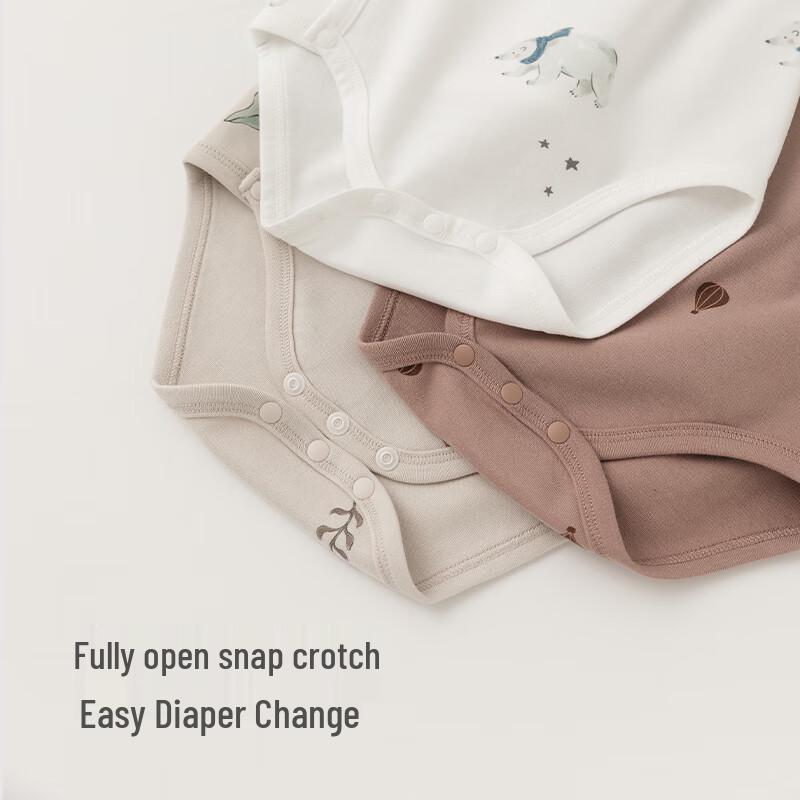 Guaiqixiong Baby Pure Cotton Long Sleeve Romper