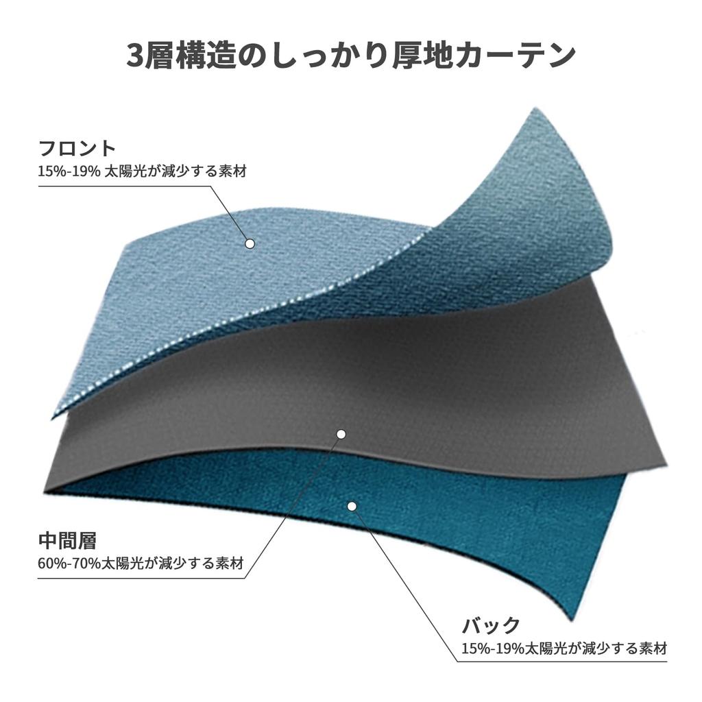 AZRA Level 1 Blackout Set of Cold Solid Suitable for Bedrooms and Living Washable 150cm Wide x 135cm Curtains, Curtains, 4, Soundproof, Thermal,