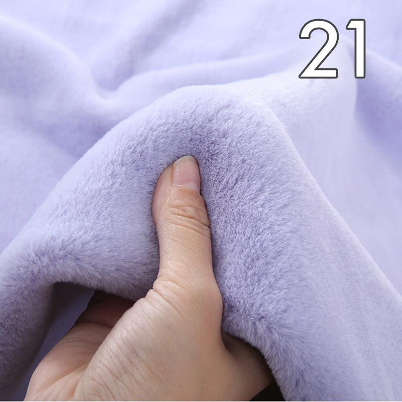 Tissu Peluche Super Doux Polyester Imitation Fourrure de Lapin Rex Épais 50*50cm Pour Fond d'Étalage Comptoir Vêtements de Poupée