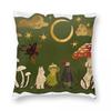 MushMush  The Mushables Square Pillowcase Polyester Linen Velvet Pattern Zip Decor Sofa Seater Cushion Cover