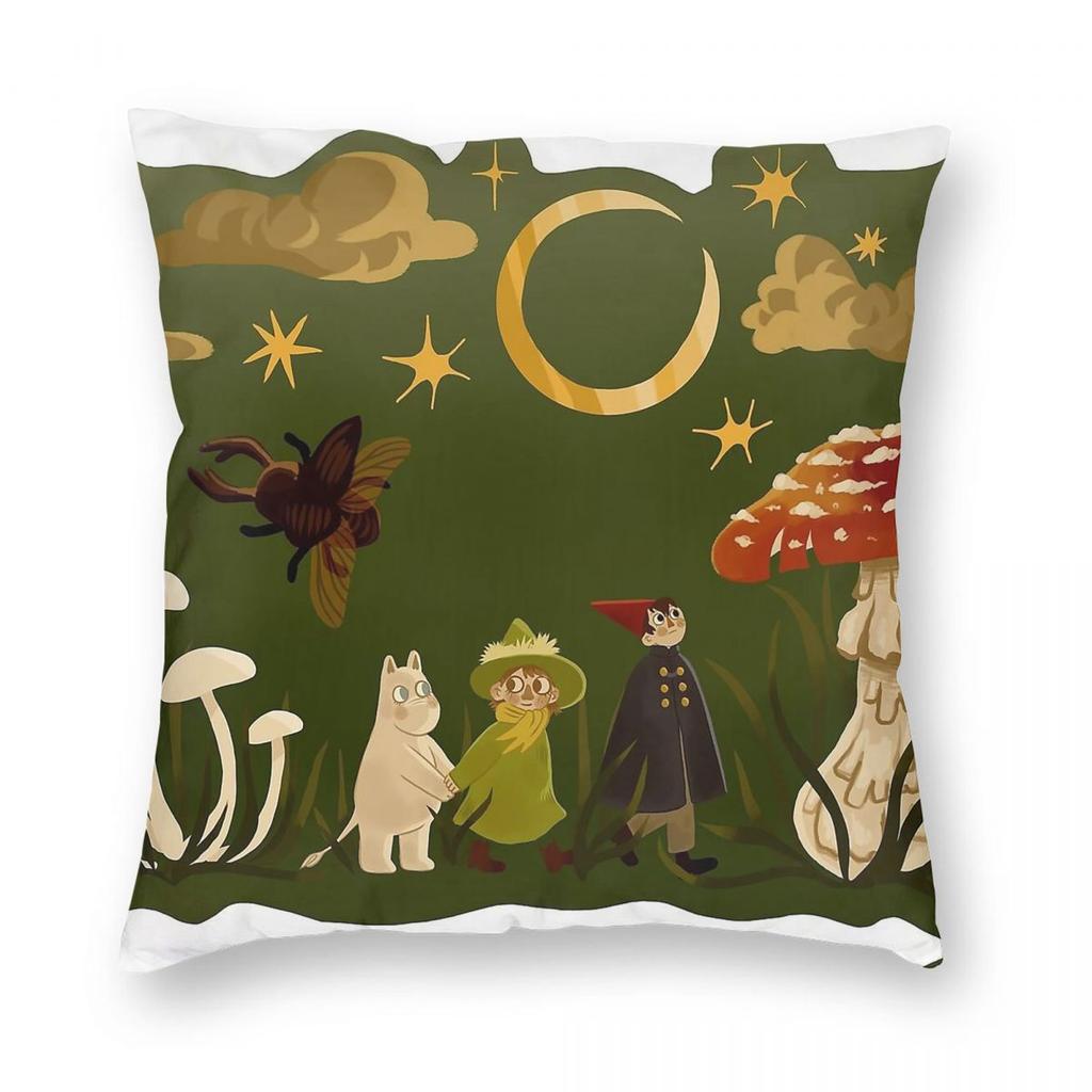 MushMush The Mushables Square Pillowcase Polyester Linen Velvet Pattern Zip Decor Sofa Seater Cushion Cover