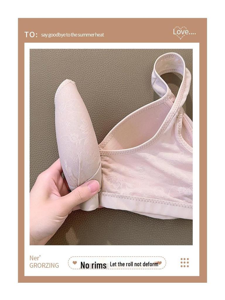 Front Buckle Push-Up Wire-Free Nursing Bra for Plus Size and Older Women