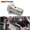 EPMAN Performance Banjo Bolt Single Stainless Steel 7/16" X 20 UNF, -4 AN / -3 AN / M12 / M10 Turbo Brake Line Universal EPCGQ79