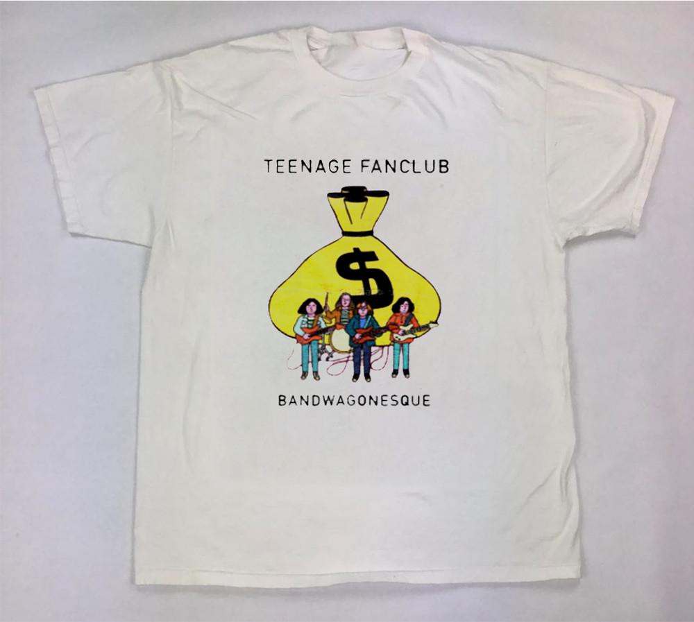 Футболка Teenage Fanclub с коротким рукавом Белая Все размеры Унисекс XXL