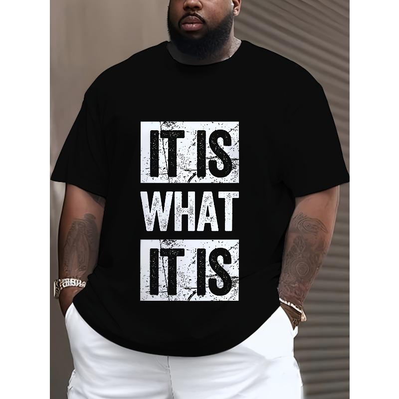Europäische Größen Herren Sommer Trend T-Shirt, T-Shirt im künstlerischen Stil, Lässiges und bequemes Herren-T-Shirt, GROSSE GRÖSSEN