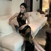 New Chinese Retro Improved Cheongsam Dress Feminine Temperament Light and Ripe Hip-wrapped Skirt Long Dress