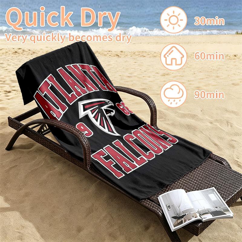 Atlanta Falcons Beach towels also serve as bath towels summer essential a musthave for the outdoors the beach and the pool