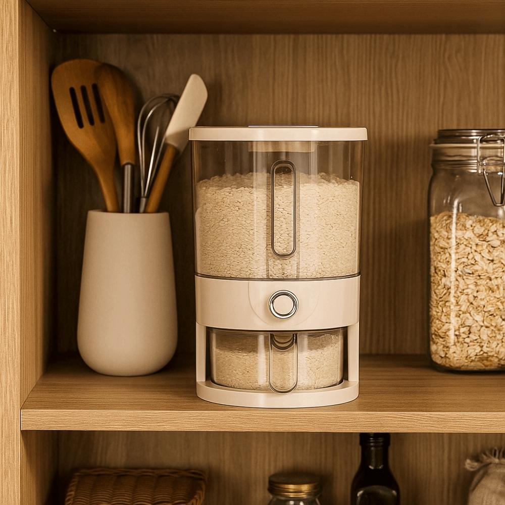 Moisture-Proof Food-Grade Sealed Bucket Visible Flour Storage Bucket  Restaurant