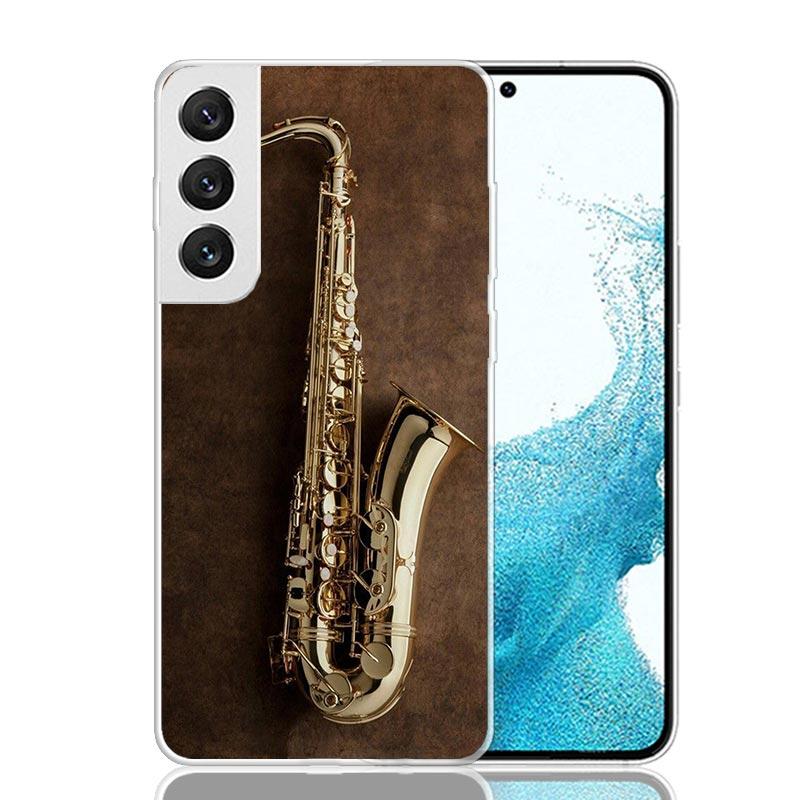 Music Saxophone Instrument For Samsung Galaxy A17 A16 A15 A14 A13 A56 A55 A54 A53 Phone Case A36 A35 A34 A33 A26 A25 A24 A23 A05