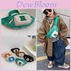 Trendy Boy's Children's Chest Bag Stylish Crossbody Bag For Kids Daily Use Brown Orange Black Blue Green
