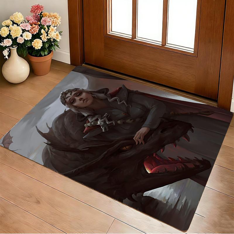 Dragon Queen Living Room Non-Slip Area Rug Soft Carpet for Bedroom Game Playroom Sofa Office Home Decor Doormat Christmas Gift C9211357