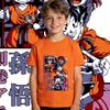 Dbz Goku x Arale Anime Print Kids Cotton T Shirt Boys Girls Casual Tee Soft Breathable Top