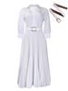 European & American Plus Size Women's Solid Color Dress - Fashionable & Stylish