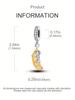 Charms Plata Beer Cake Banana Monkey Beads Charm Copper Plated Fit Copperoriginal Bracelet For Jewelry Making Diy Charm