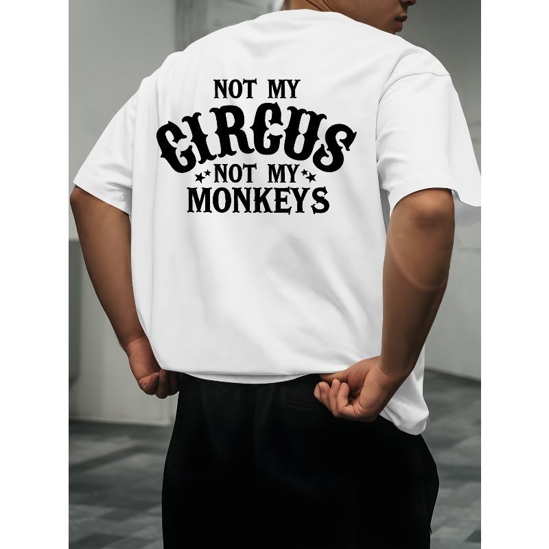 Men'S Graphic Tee - Casual Loose Fit, Breathable Comfortable Summer Short Sleeve Crew Neck,Bold Letters, Perfect for Outdoor Sports And Leisure