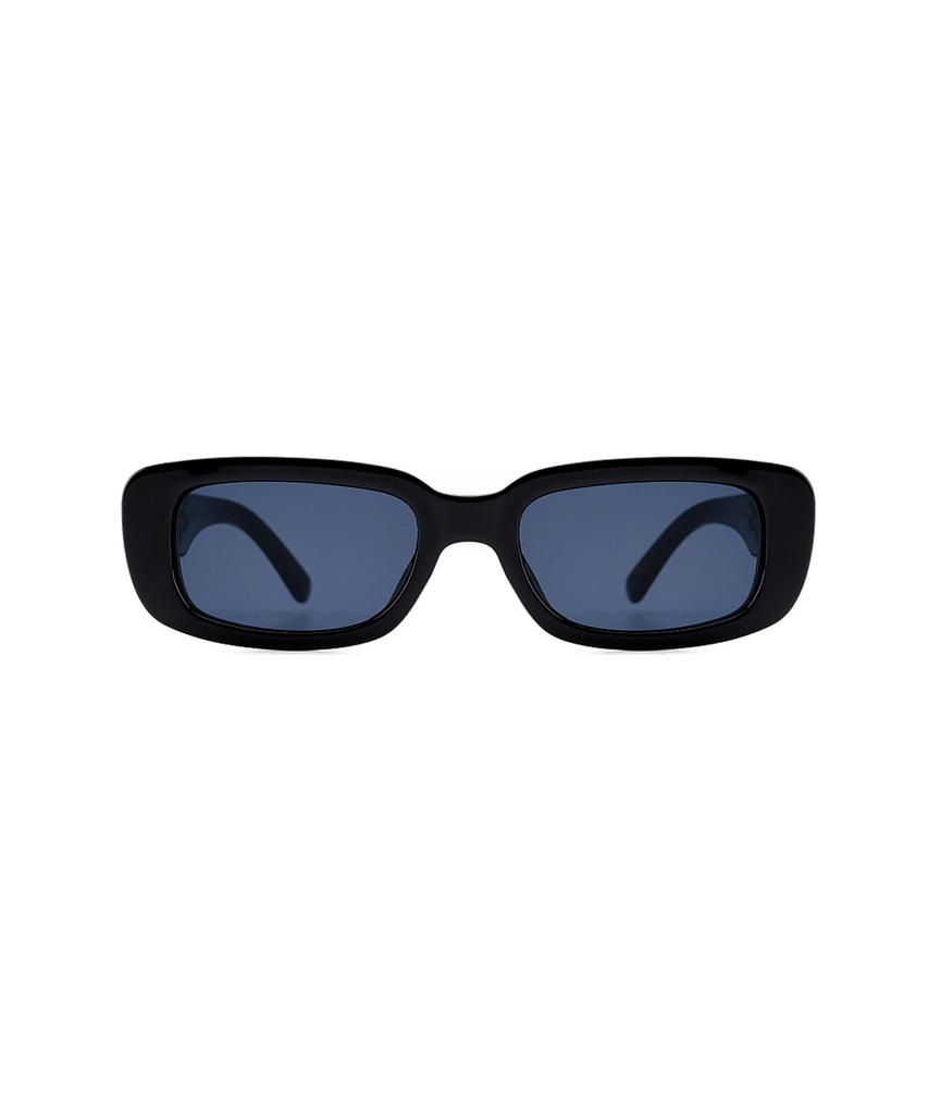 Lukadiseu Ls14 Veneto Retro Rectangle Sunglasses Vantablack