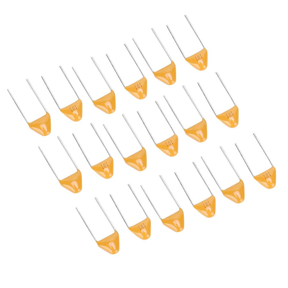 1000Pcs Monolithic Capacitor InLine Ceramic 100PF 5.08mm Lead Pitch DC50V 10% Deviation