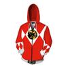 Men Women Sweatshirt Power Rangers Cosplay Hoodie Costume Superhero Cosplay Halloween Party Streetwear Tops