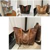 Spacious Pu Tote Bag For Women With Stylish Street Fashion Design Perfect For College Commute