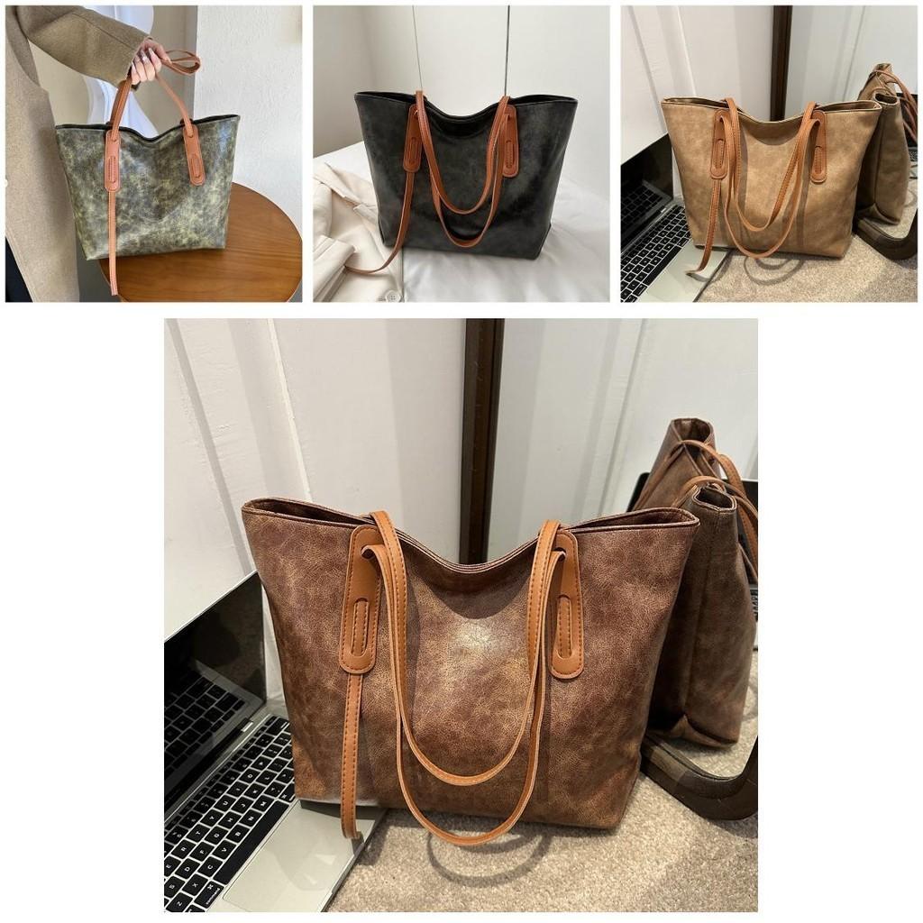 Spacious Pu Tote Bag For Women With Stylish Street Fashion Design Perfect For College Commute