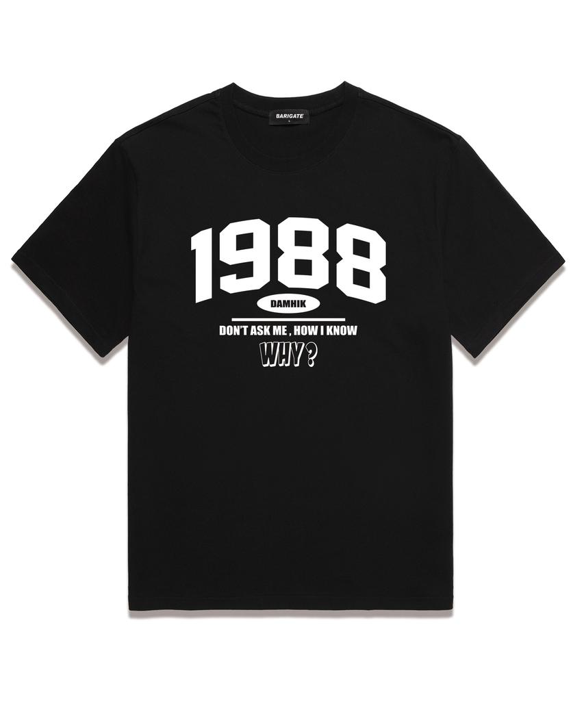 Baligeiteu [2Pack] 1988 Why Oversized Short Sleeve T-Shirt (Bs024S) (A Type)
