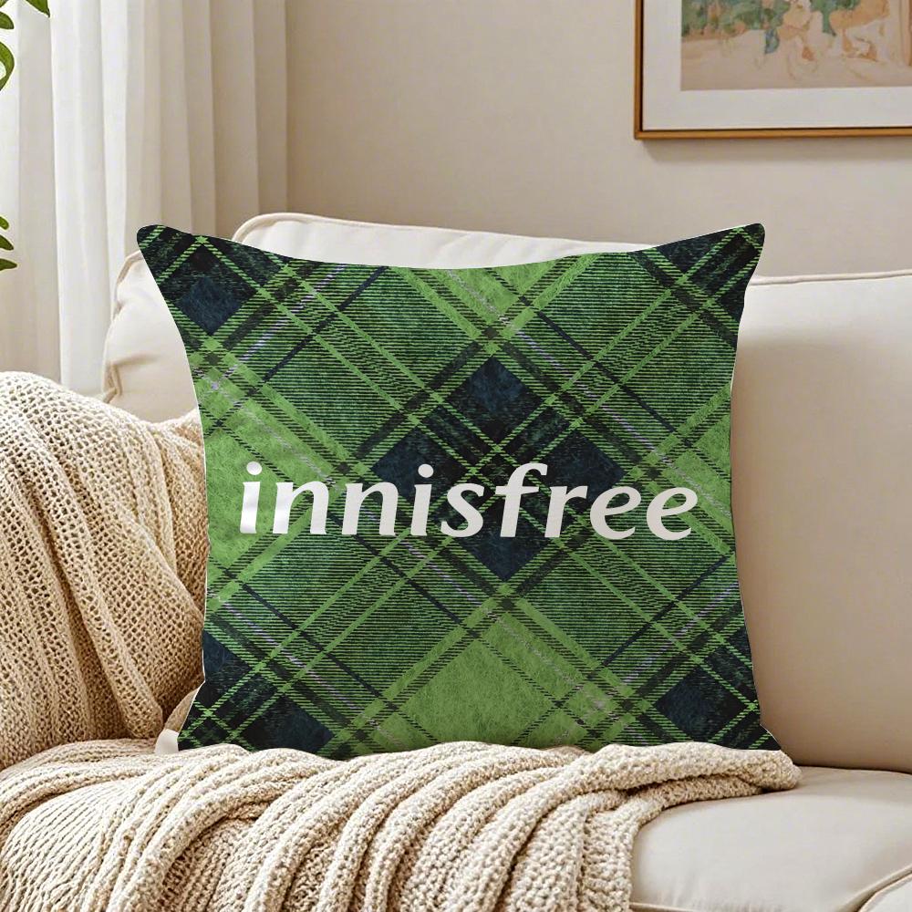 Natural And Quiet Iowkey StyleInnisfree Cushion Cover Pillowcase Antidustmite Living Room Sofa Decor Cushion Room