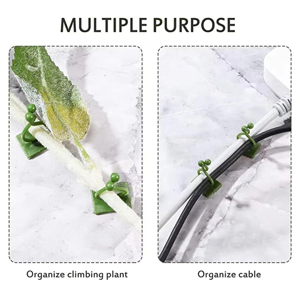 Plant Support Clips For Vine Plants Durable PP Plastic Adjustable Design Easy Installation Gardening Tool