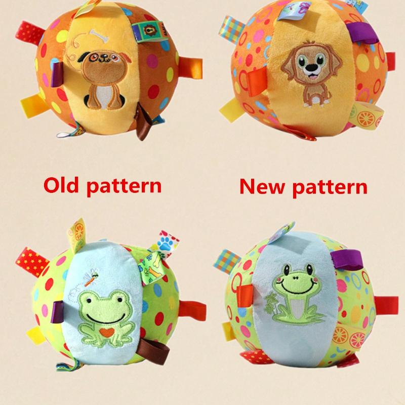 1pc Pet Self-Playing Ball Toy with Ringing Bell, Durable & Chew Resistant, Suitable for Small/Medium/Large Dogs, Random Pattern Sent