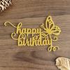 Happy Birthday Cutting Dies Scrapbooking Stencils Carbon Steel Die Cut Templates for Card Making Photo Album Decoration