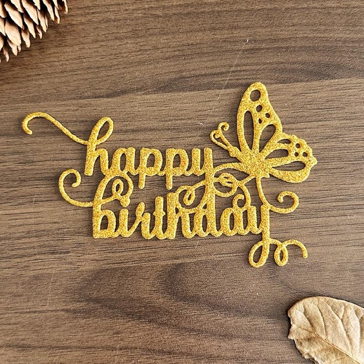 Happy Birthday Cutting Dies Scrapbooking Stencils Carbon Steel Die Cut Templates for Card Making Photo Album Decoration